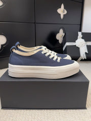 TRAINERS SHOES IN NAVY BLUE FABRIC