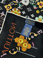 LV SCARF 135 CM IN WOOL MIX SILK 715459