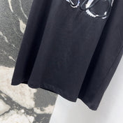 Loewe Octopus Print Embroidered Short-sleeved T-shirt Black Cotton