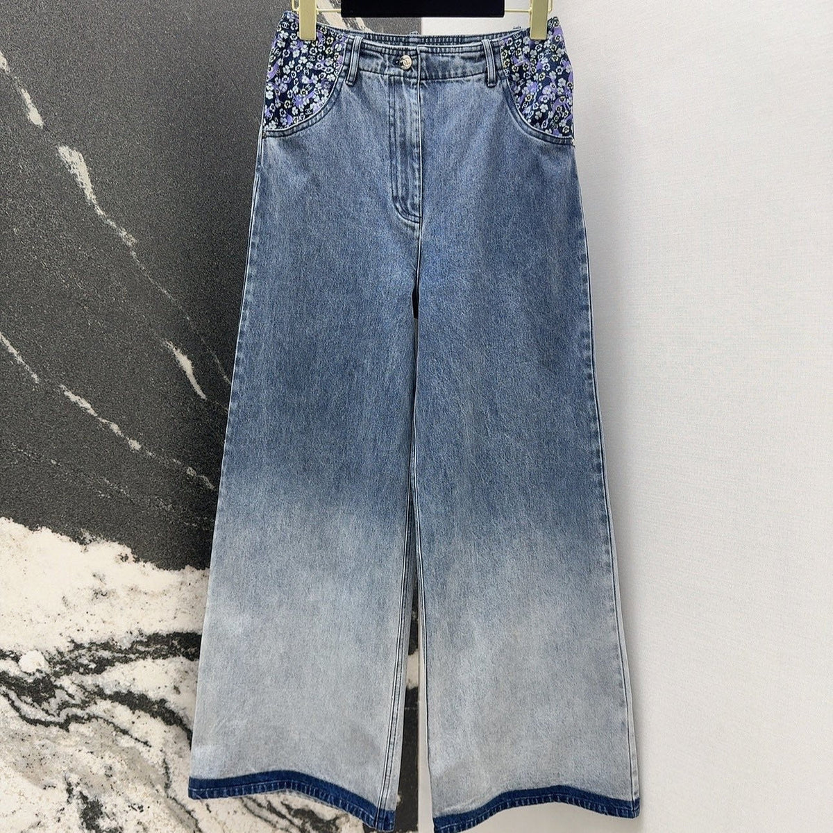 CC 25 Pants Blue Cotton