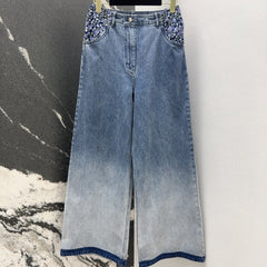 CC 25 Pants Blue Cotton