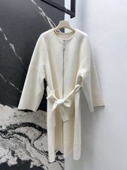 HERMES 25S LONG KNITTED COAT 214