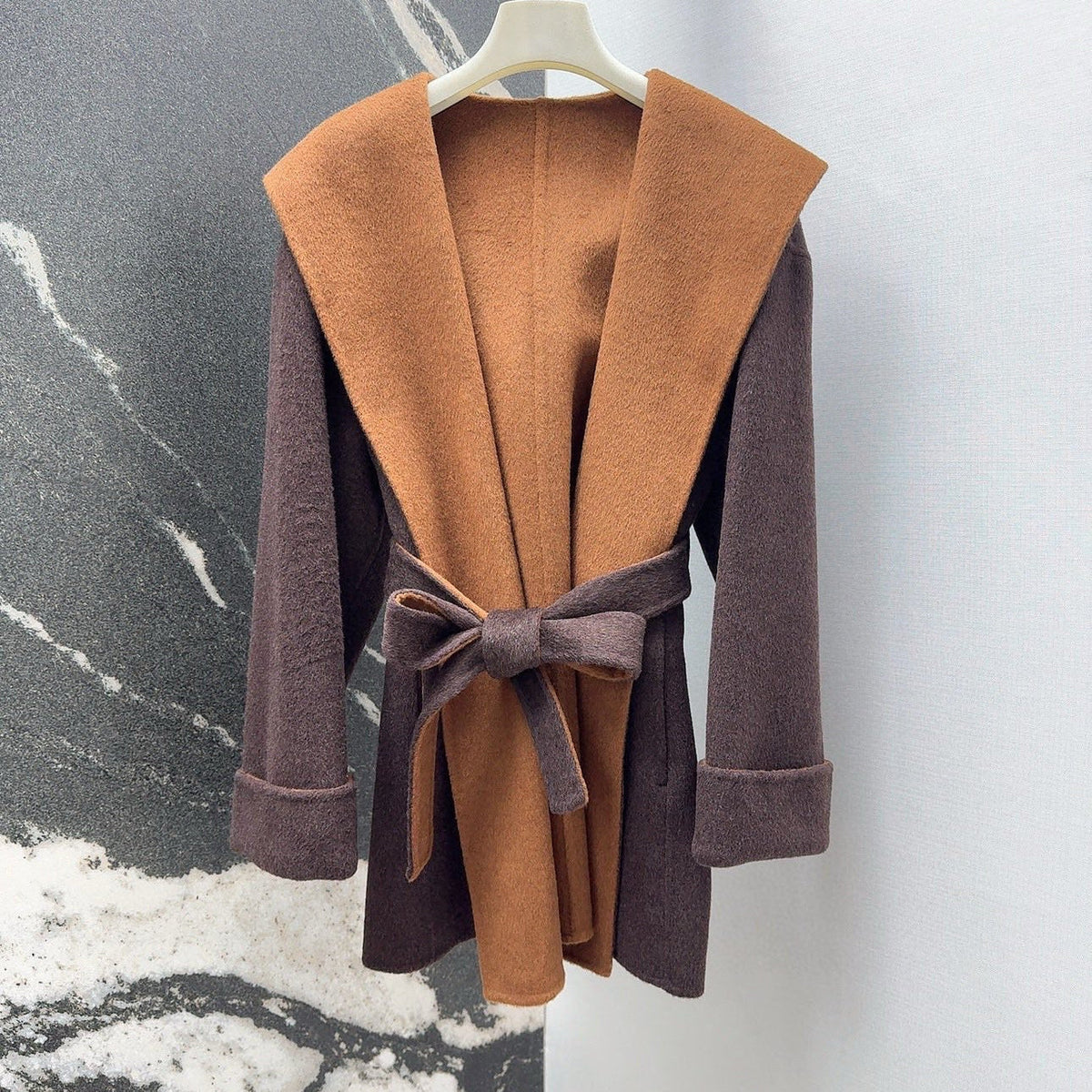 MAX MARA 25S HOODED MID-LENGTH COAT 160