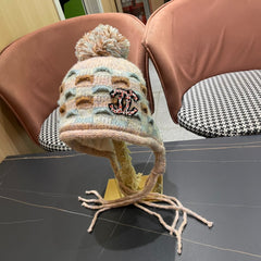 KNITTED WOOL HAT COLORFUL 425767