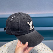 BASEBALL CAP IN BLACK DENIM 433087