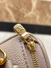 MINI BUMBAG 17 IN TOURTERELLE WHITE MONOGRAM EMPREINTE LEATHER GOLD HARDWARE