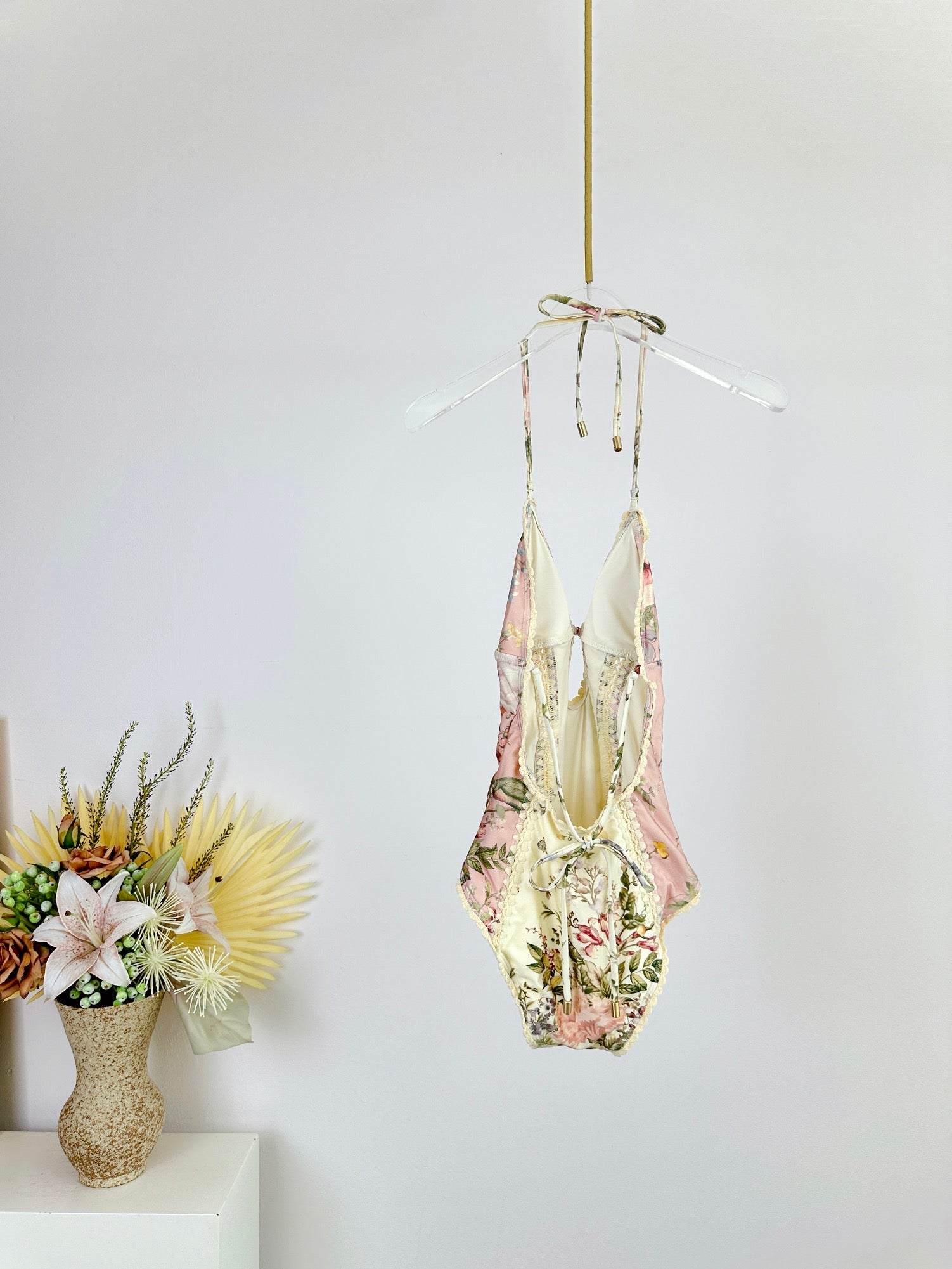 ZIMMERMANN BIKINI WITH PLUNGING NECKLINE 270509