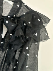 ZIMMERMANN RUFFLED CHIFFON BLOUSE 270159