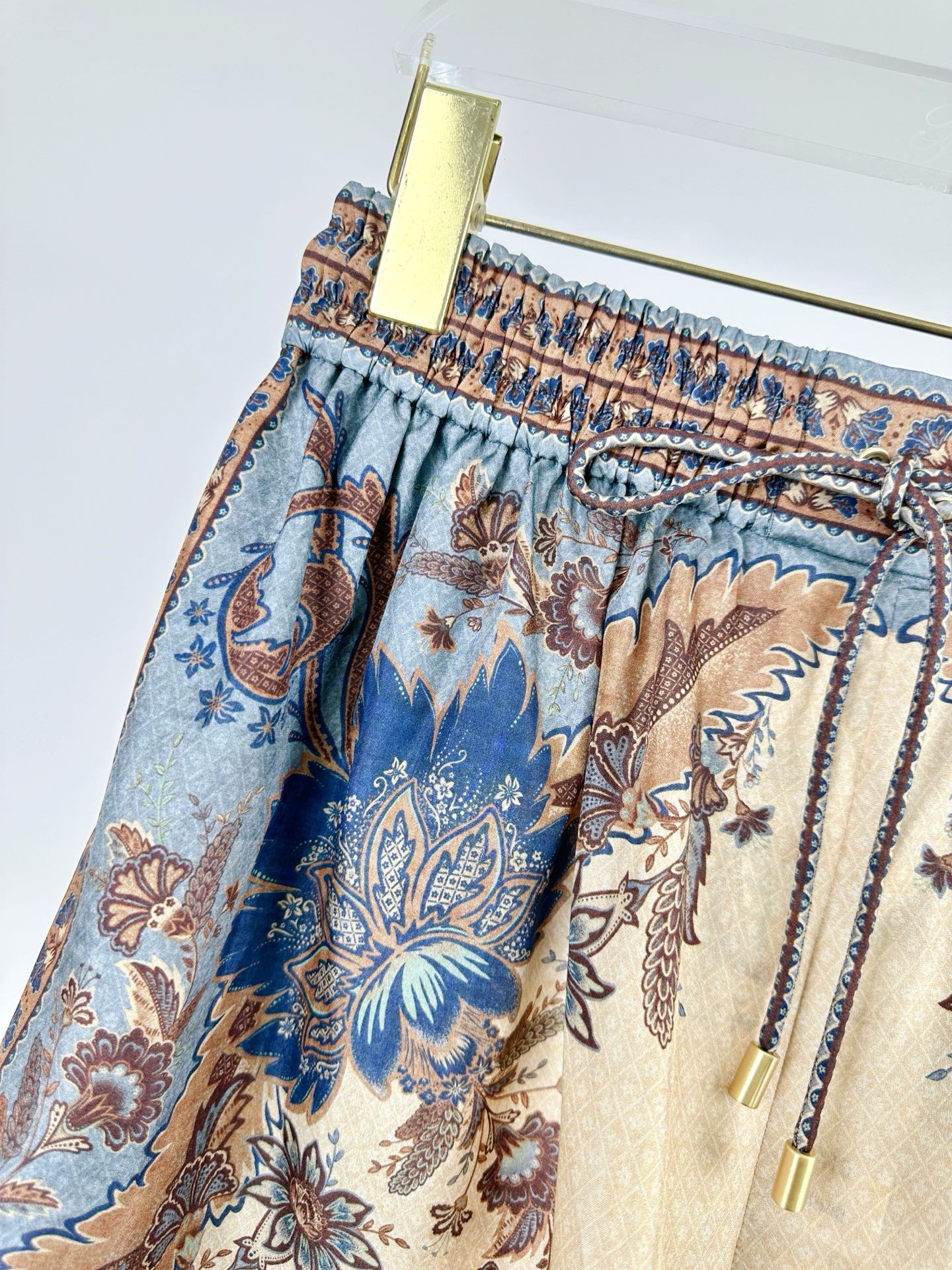 ELASTIC WAIST SILK SHORTS 25S IN HABUTAI SILK 266324