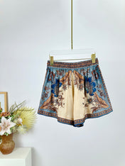 ELASTIC WAIST SILK SHORTS 25S IN HABUTAI SILK 266324