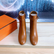 STORY ANKLE BOOT 7 CM IN BRONZE BROWN LAMBSKIN
