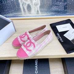 CC ESPADRILLES PLATFORM IN PINK TWEED