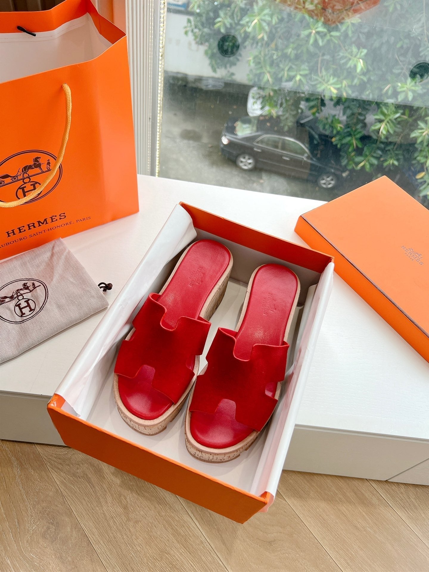 EZE 65 SANDAL CHERRY SUEDE