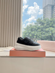 ACNE STUDIO SNEAKER IN BLACK LAMBSKIN
