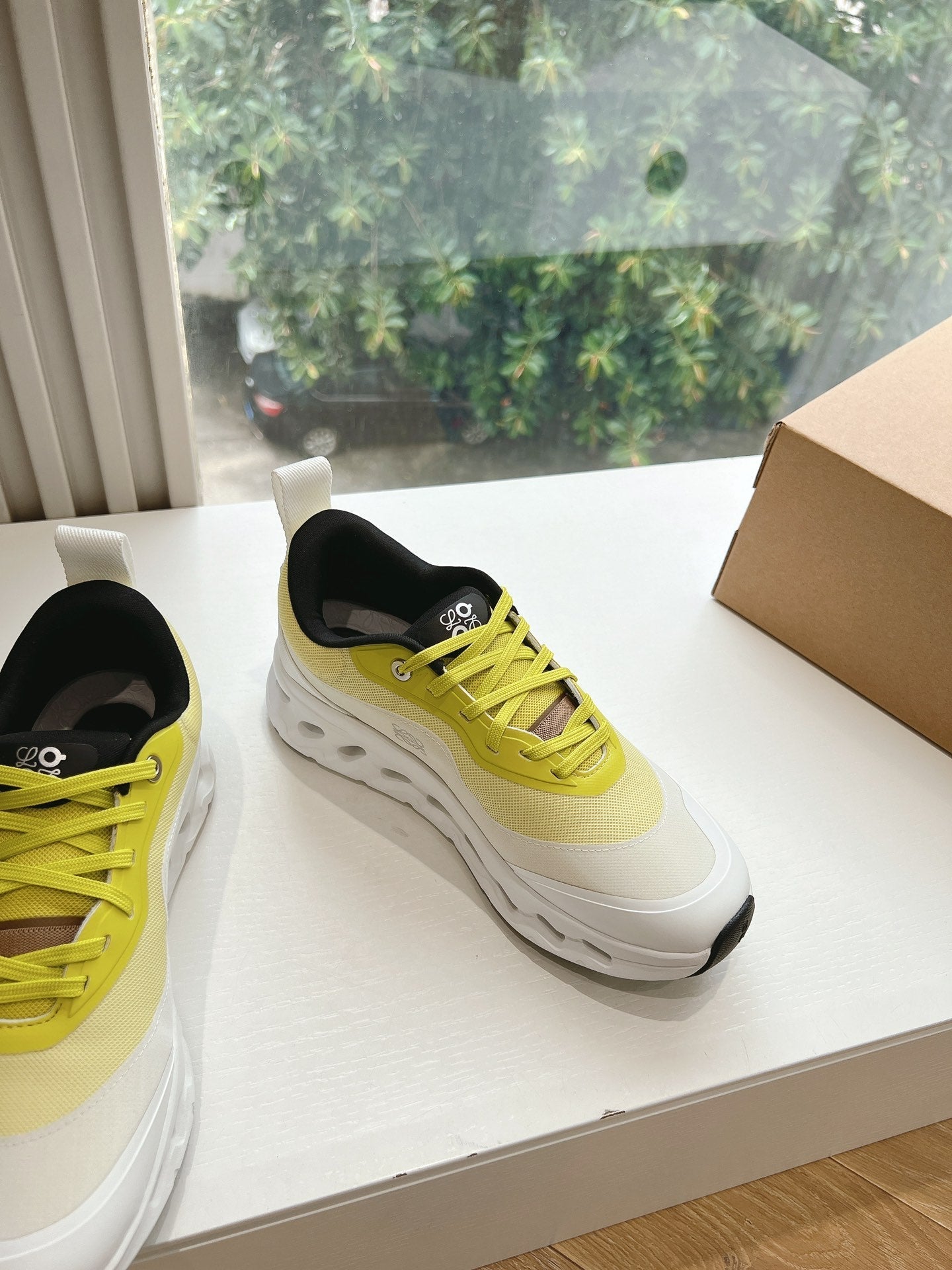 LW CLOUDTILT 2.0 SNEAKER WHITE AND YELLOW POLYESTER