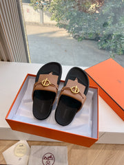 JOYCE SANDAL IN BRONZE BROWN CALFSKIN