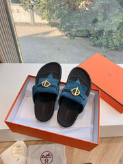 JOYCE SANDAL IN NAVY BLUE SUEDE