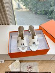 0ASIS SANDAL IN WHITE CALFSKIN
