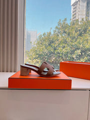 0ASIS SANDAL IN CHOCOLATE BROWN CALFSKIN