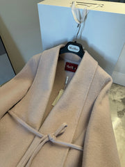 MAX MARA 25S CASHMERE COAT WITH FOX FUR TRIM 205