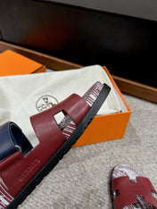 CHYPRE SANDAL BURNT UMBER CALFSKIN UNIQUE