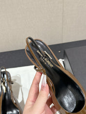 SL CHERISH SLINGBACK 75 CAMEL CALFSKIN