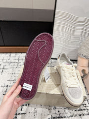 BALL STAR SNEAKERS WHITE CALFSKIN WITH LEOPARD STAR AND HEEL LAB