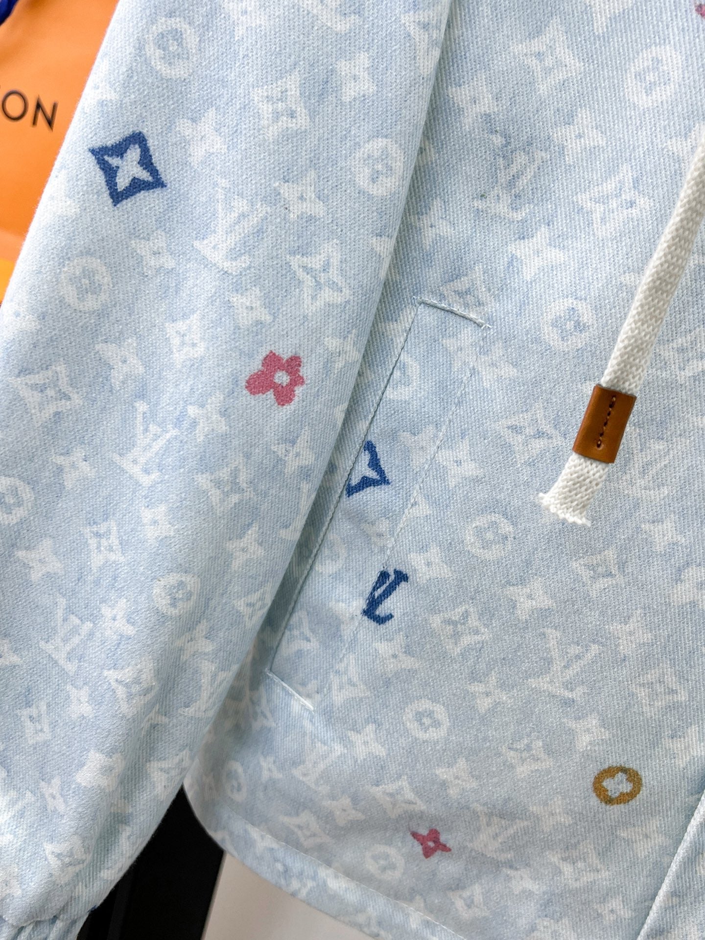 LV BUE PASTEL MONOGRAM DENIM JACKET 239527