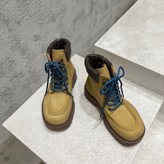 HADDOCK LACE-UP ANKLE BOOT IN CIDER BROWN SUEDE