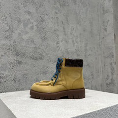 HADDOCK LACE-UP ANKLE BOOT IN CIDER BROWN SUEDE