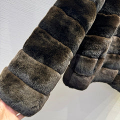 MAX MARA 25S V-NECK FUR COAT 156