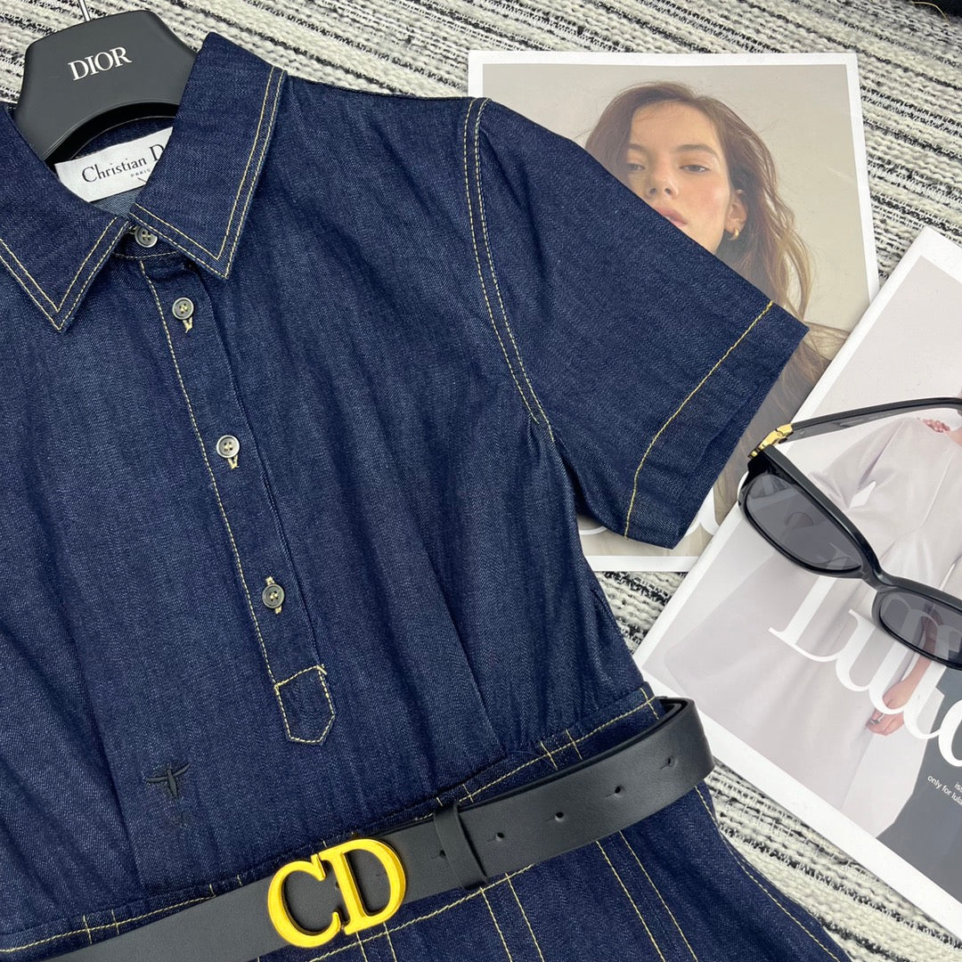 DIOR 25S DENIM SHIRT DRESS 798