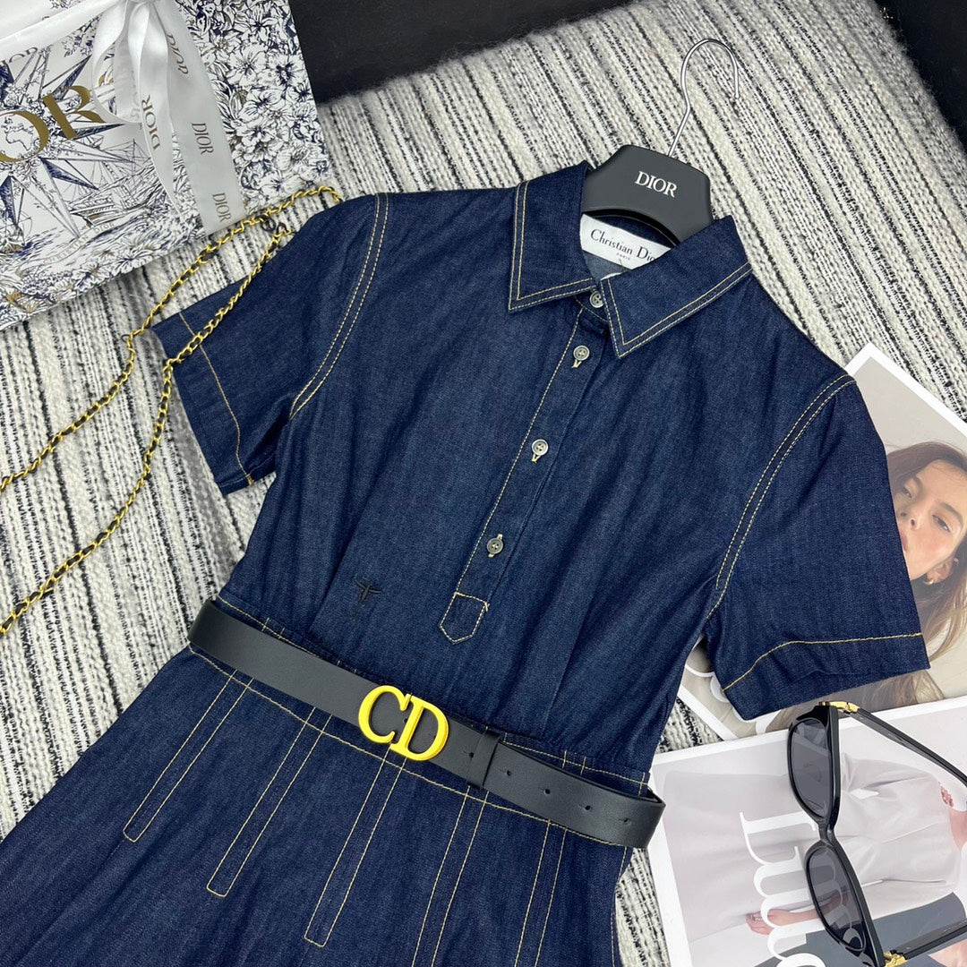 DIOR 25S DENIM SHIRT DRESS 798