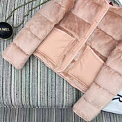MONCLER 25S TEDDY FLEECE ROUND-NECK JACKET 192