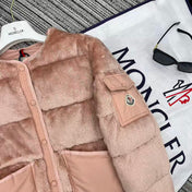 MONCLER 25S TEDDY FLEECE ROUND-NECK JACKET 192