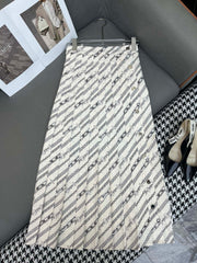 LV PRINTED PLEATED SKIRT 205961