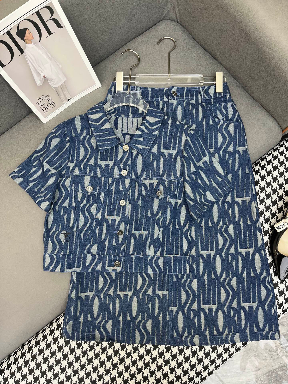 Dior 25C Polo Shirt Mix Long Skirt 228765