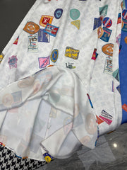 PRINTED MAXI DRESS MULTICOLOR POLYESTER 266721