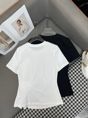 FITTED POLO SHIRT WITH PLEATED WAIST 255707