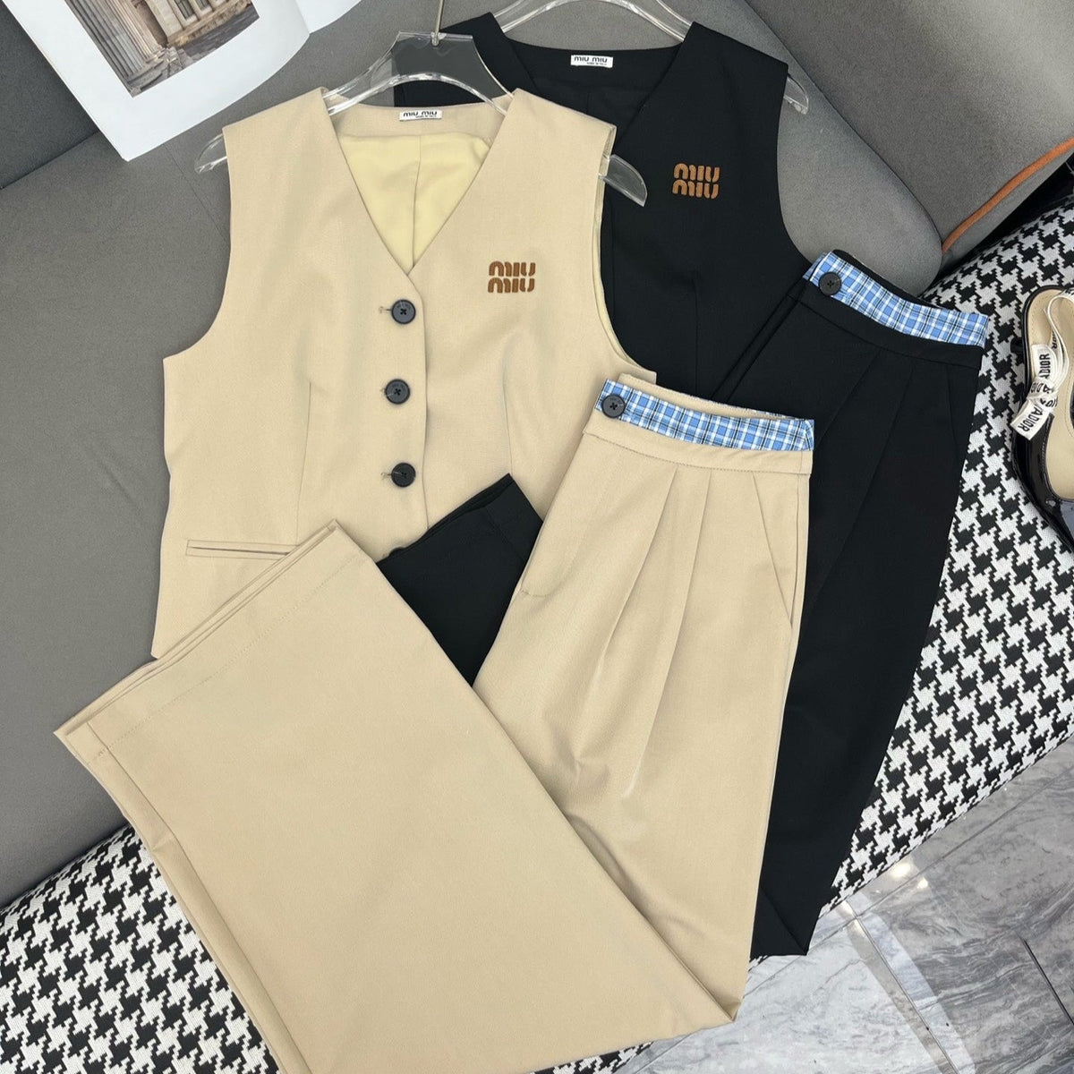 MM TANK TOP AND WIDE LEG PANTS SET 25S IN KATUN 266627