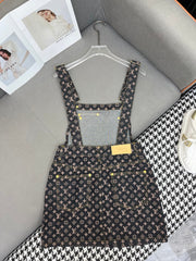LV NEW DENIM OVERALL DRESS 269064