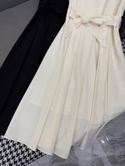 LV SLEEVELESS DRESS WITH BELTED WAIST 269125