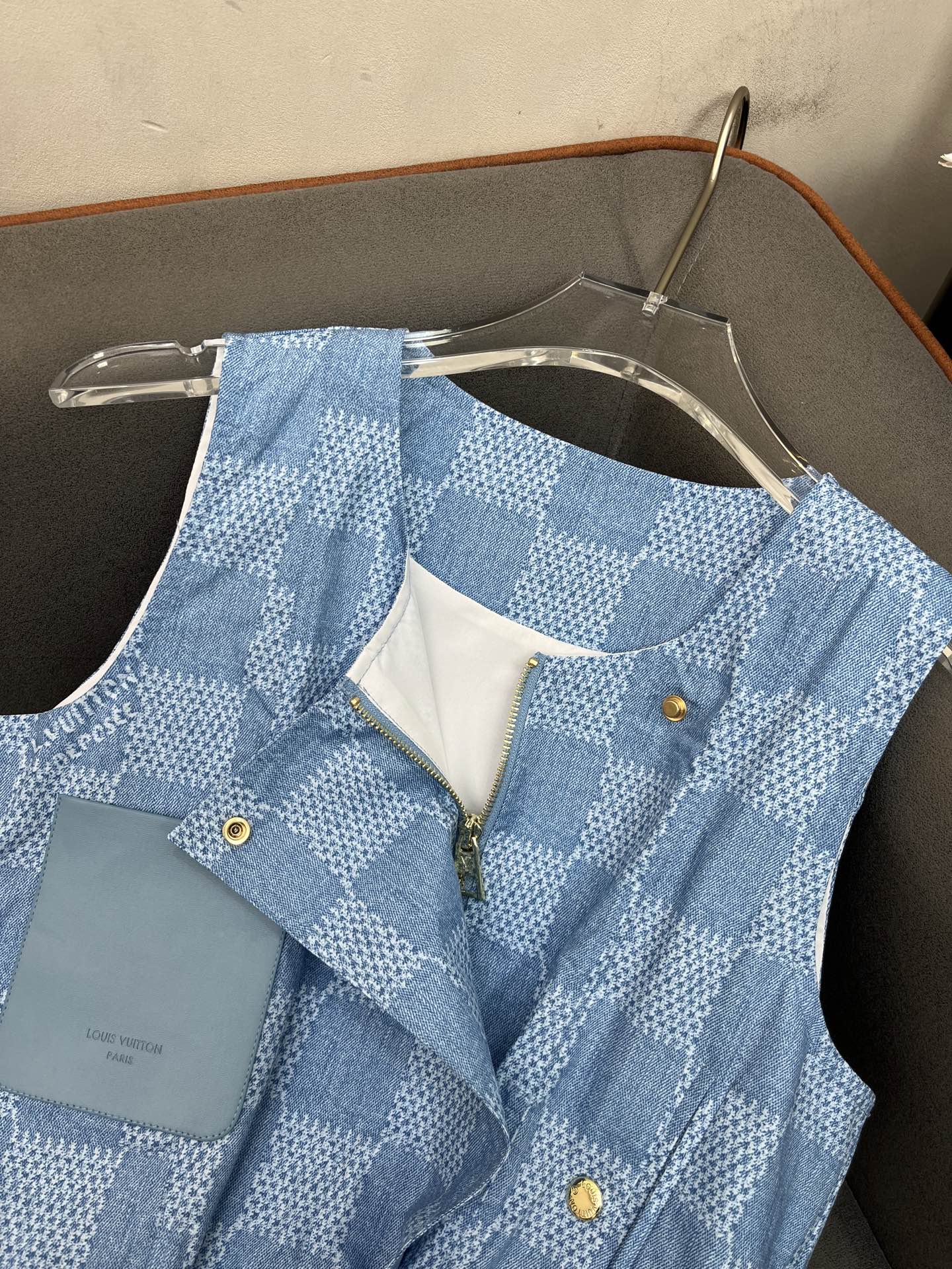 LV TANK DRESS BLUE 25S IN POLYESTER 266630