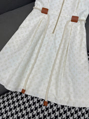 LV FRONT ZIP SLEEVELESS DRESS 25S IN POLYESTER 266640