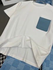 LV T SHIRT AND WIDE LEG PANTS SET BLUE 25S IN POLYESTER 266642