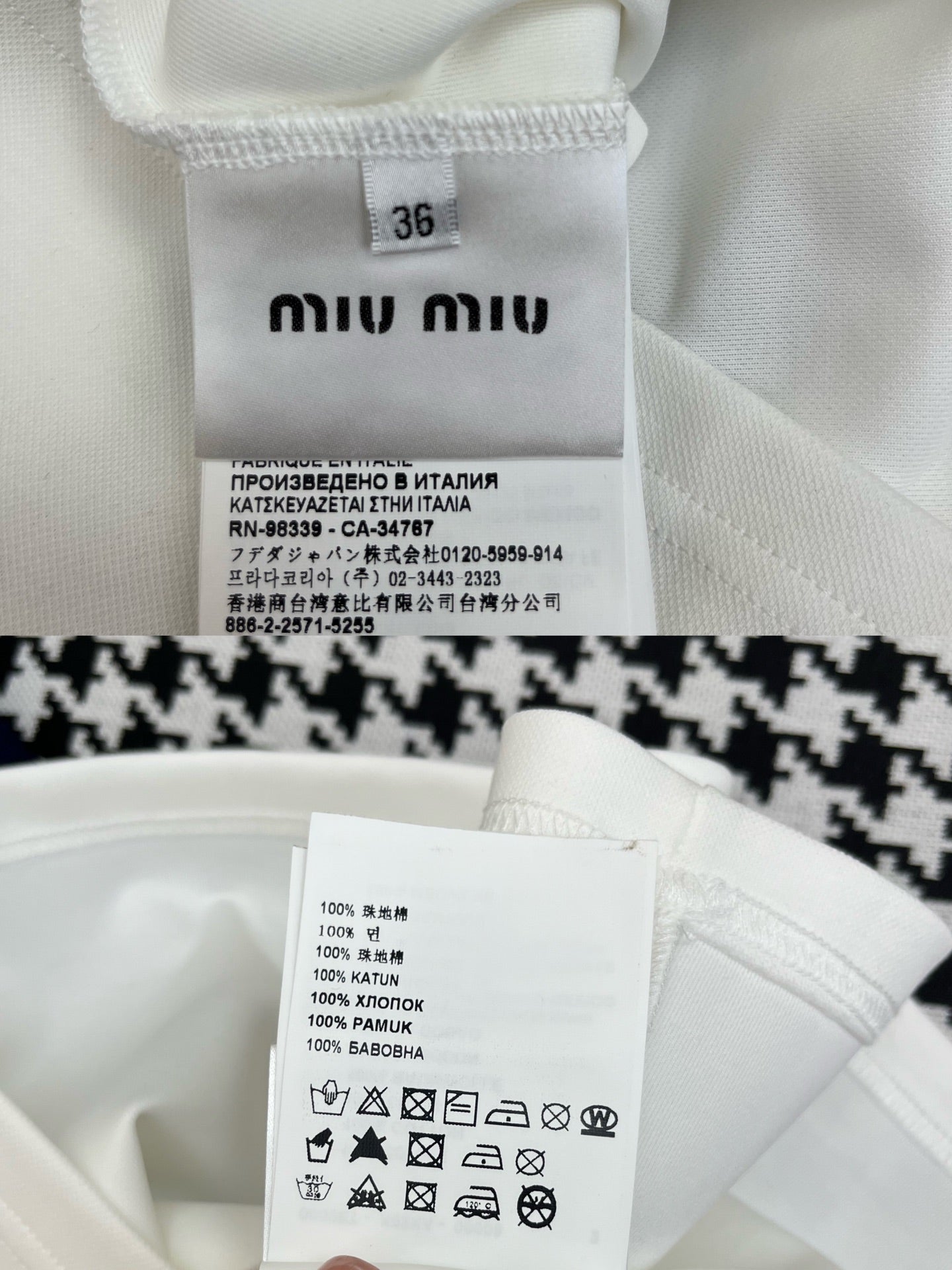 POLO SHIFT DRESS PLAID DESIGN PIQUÉ COTTON 266701