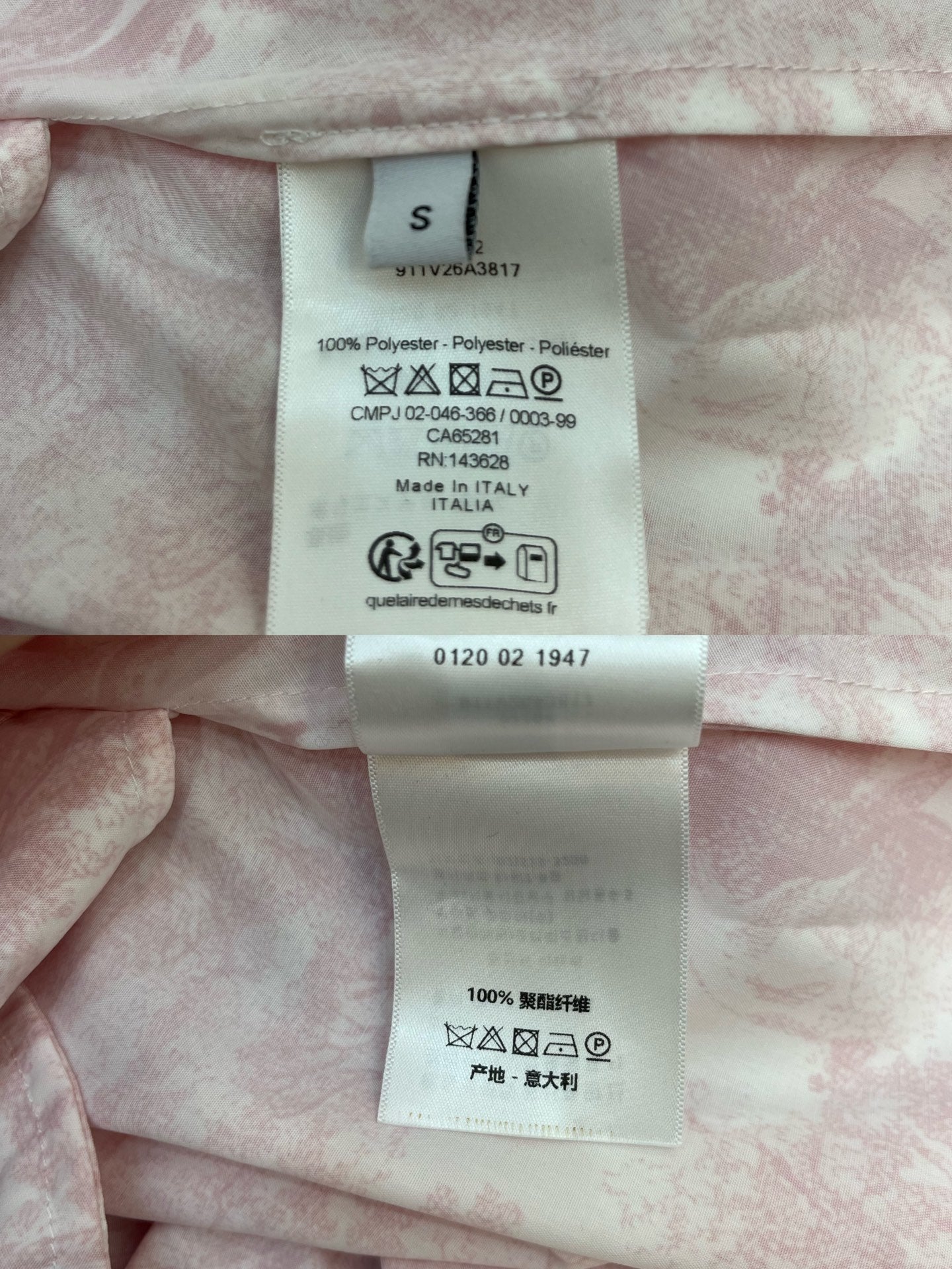 DIOR TIMELESS HIGH-NECK MIDI SILK FABRIC