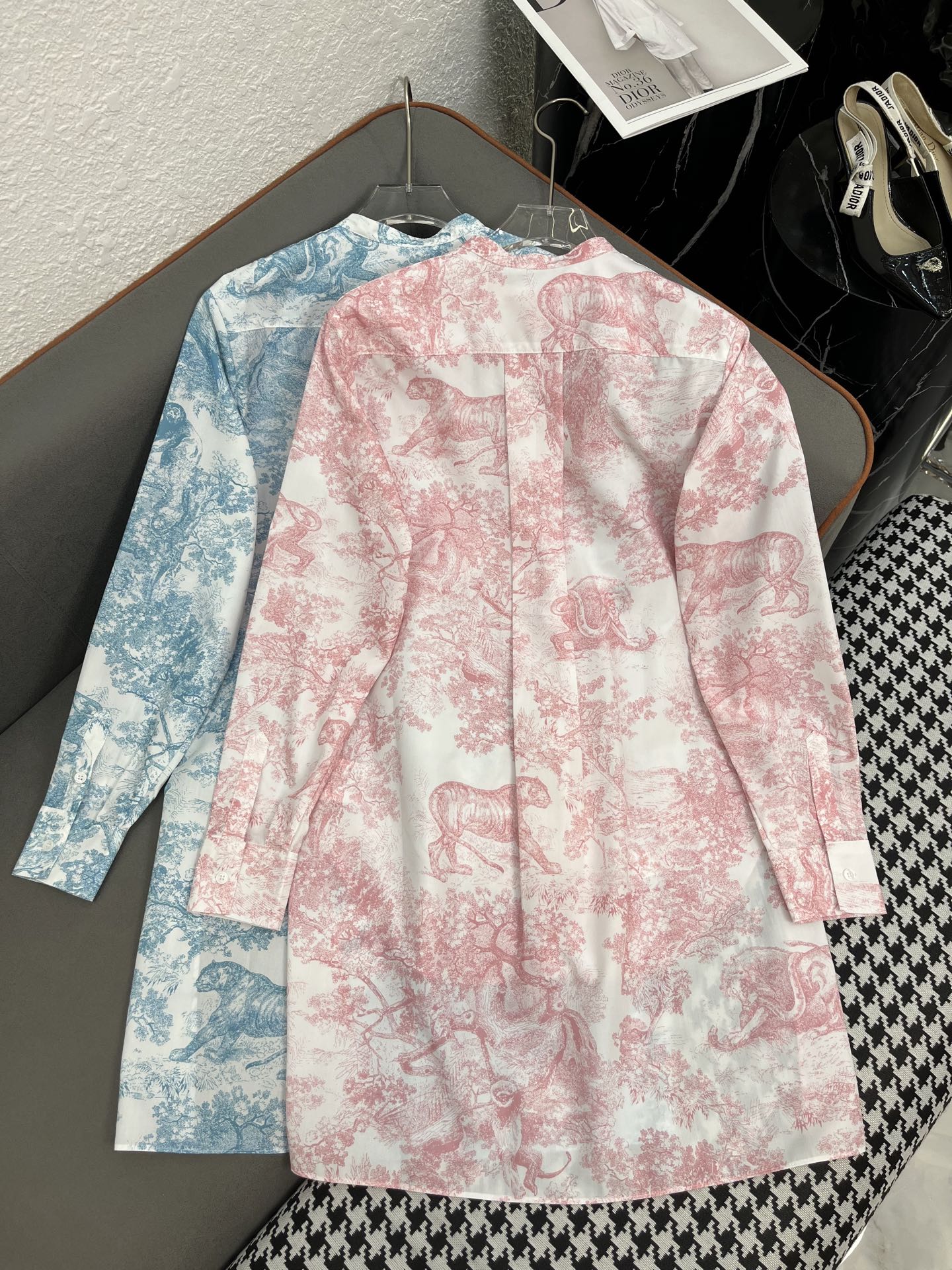 DIO LONG SLEEVE SHIRT WITH MANDARIN COLLAR 25S IN POLYESTER 266663