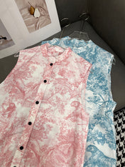 DIOR TIMELESS HIGH-NECK MIDI SILK FABRIC