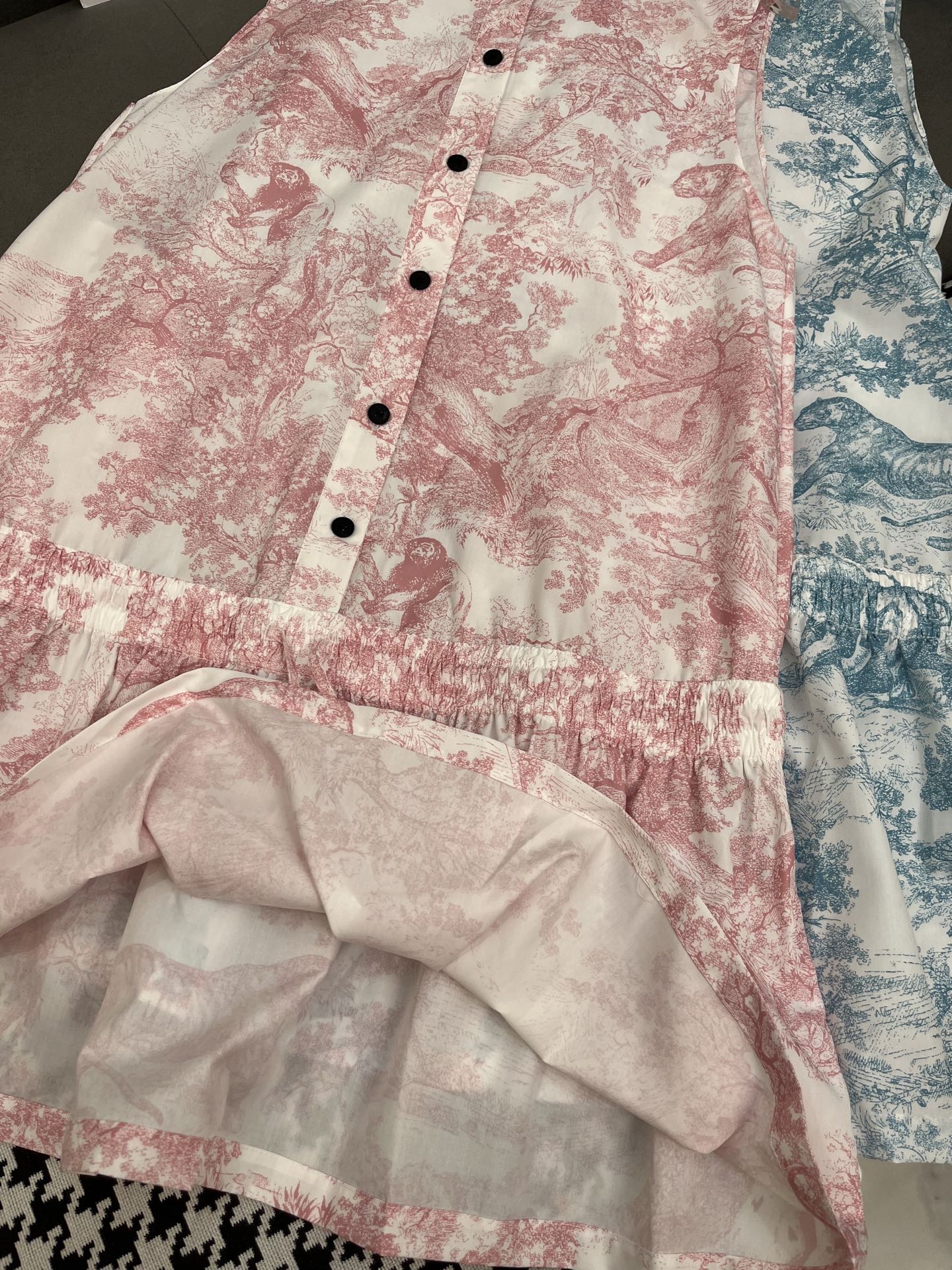 DIOR TIMELESS HIGH-NECK MIDI SILK FABRIC